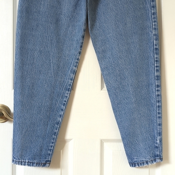 Bugle Boy 80's Vintage Medium Wash Pleated High Waisted Tapered Leg Mom Jeans 5 - Picture 6 of 15